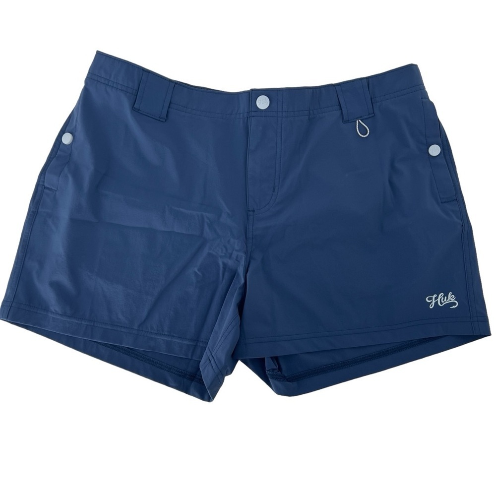 Columbia PFG Womens Coral Point II Shorts  Size XL Blue  6" Inseam F…‎